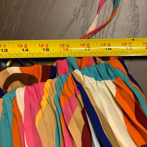 New Danielle Union women’s dress pleated colorful flowy loose size XL retro - Picture 14 of 16